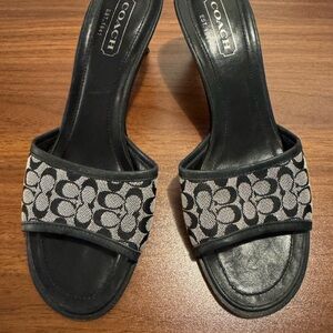 Coach Black and Cream Women's Heels